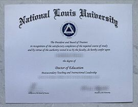 Get National Louis University fake diploma.