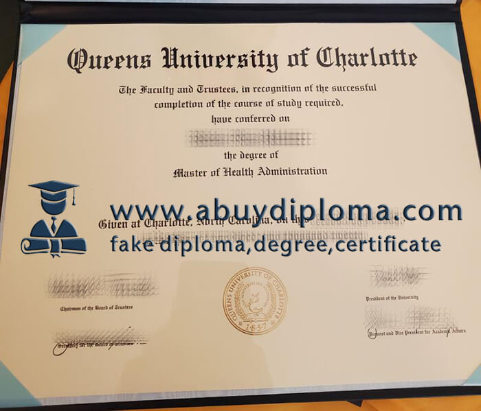 Buy Queens University of Charlotte fake diploma online.