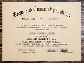 Get Richmond Community College fake diploma online.