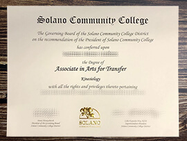 Get Solano Community College fake diploma.
