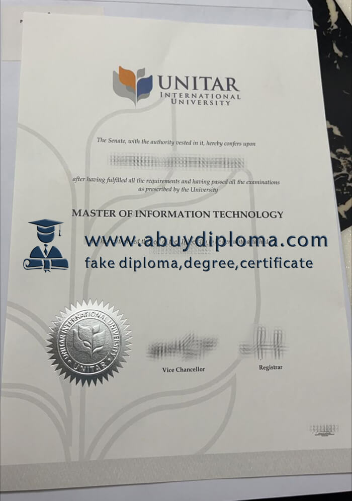 Buy UNITAR International University fake diploma online.