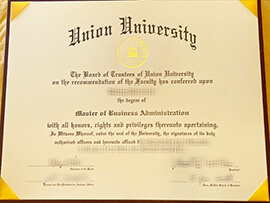 Get Union University fake diploma online.