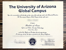 Obtain University of Arizona Global Campus fake diploma.