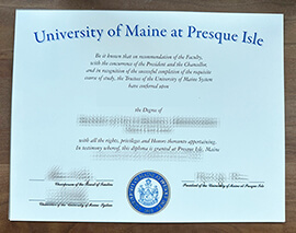 Get University of Maine at Presque Isle fake diploma.