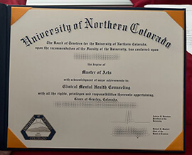 Order University of Northern Colorado fake diploma.