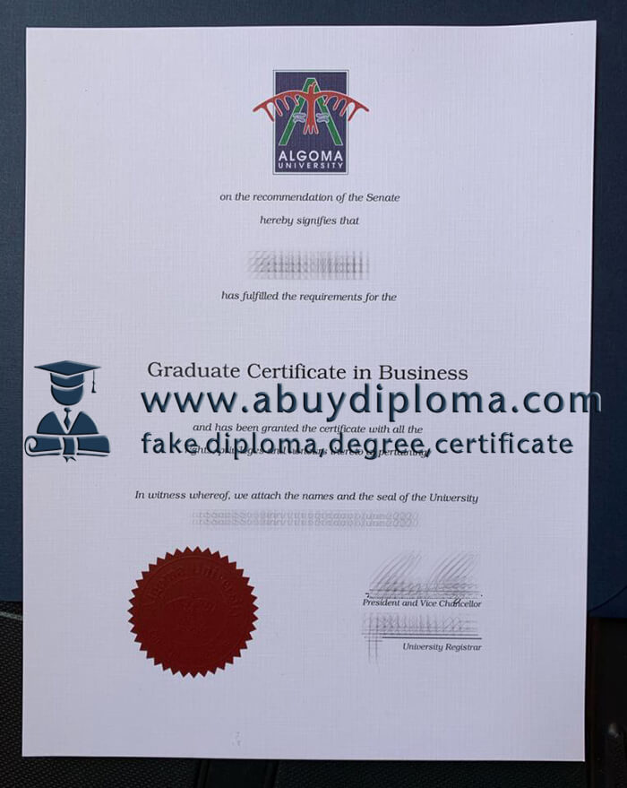 Buy Algoma University fake diploma online.