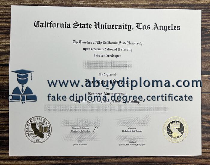 Buy California State University, Los Angeles fake diploma.