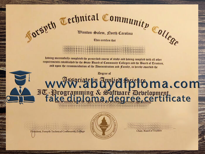 Buy Forsyth Technical Community College fake diploma.