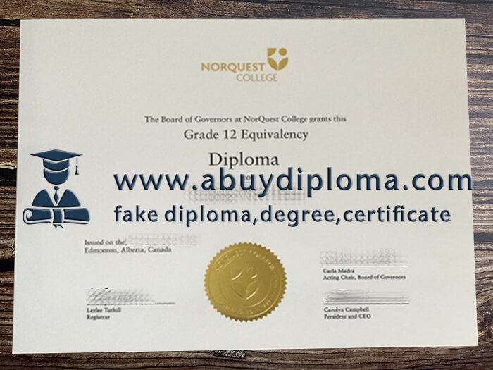 Buy Norquest College fake diploma.