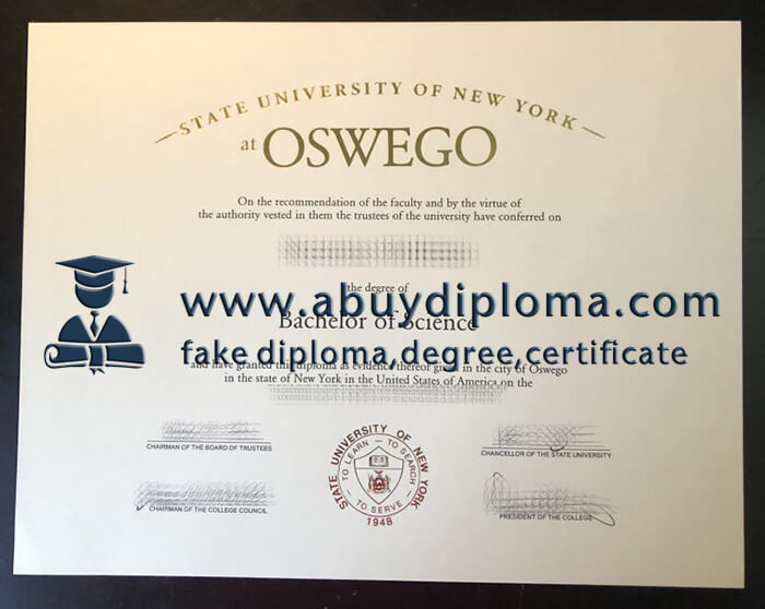 Buy SUNY OSWEGO fake diploma online.