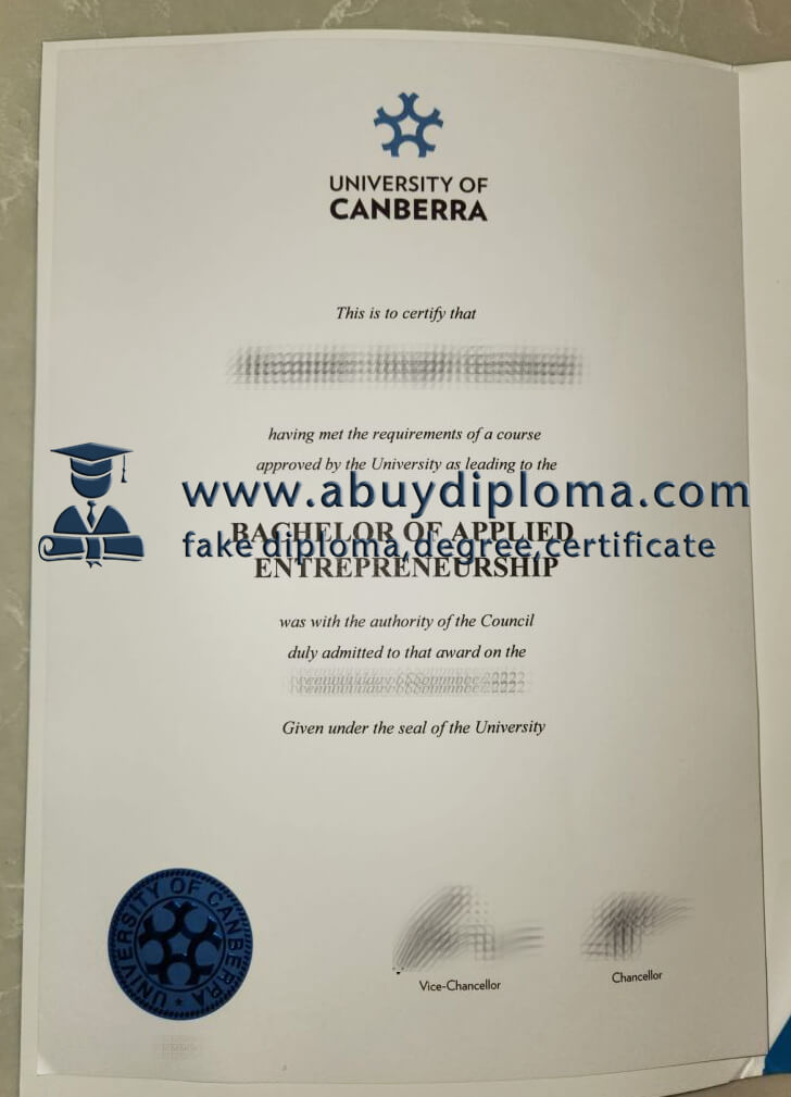 Buy University of Canberra fake diploma, Fake UC degree online.