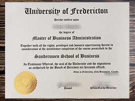 Get University of Fredericton fake diploma.