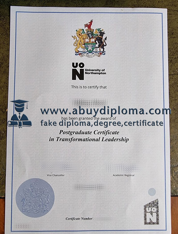 Get University of Northampton fake diploma.