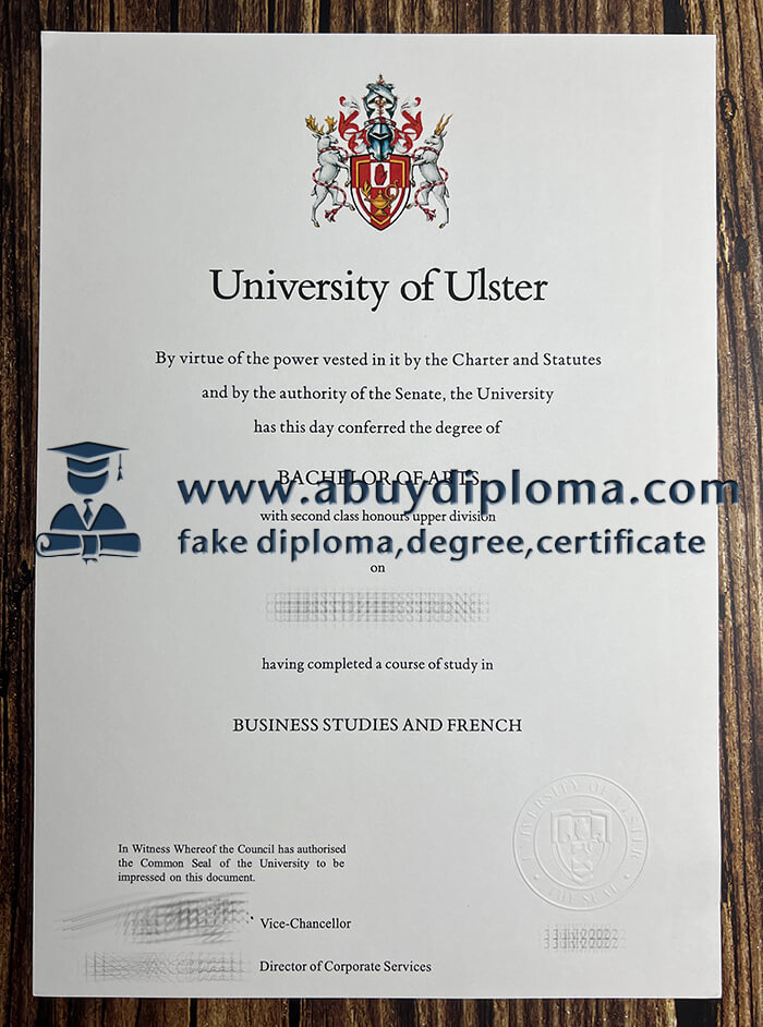 Get University of Ulster fake diploma online.