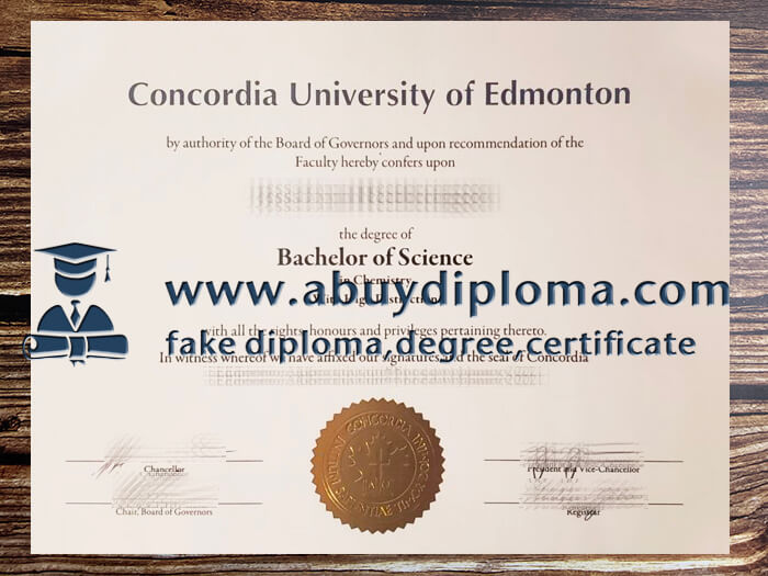 Get Concordia University of Edmonton fake diploma, Buy Concordia University of Edmonton fake degree.