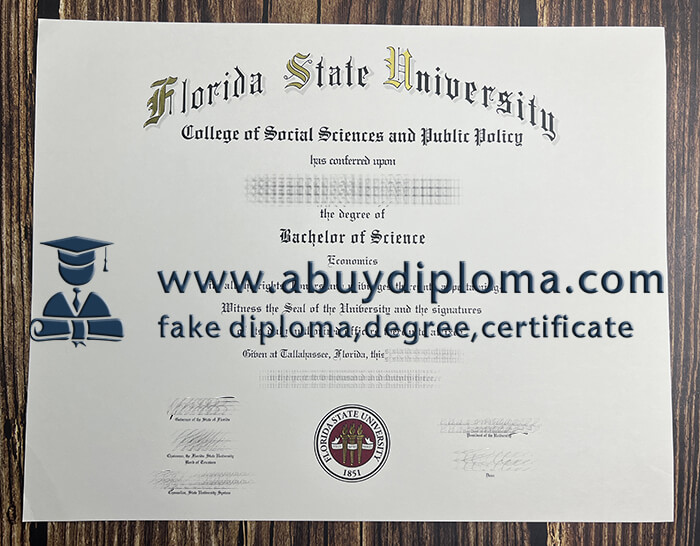Buy Florida State University fake diploma online.