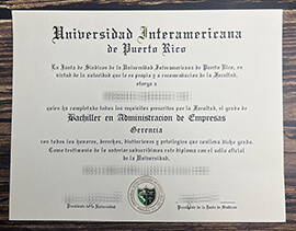 Get Universidad Interamericana de Puerto Rico fake diploma.