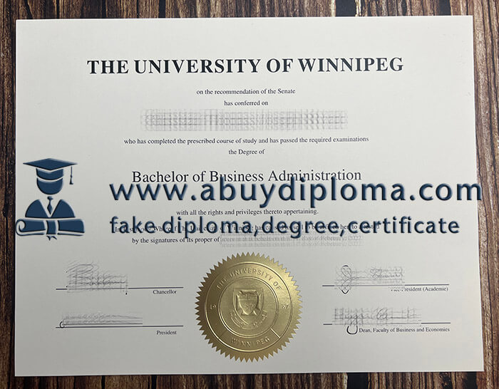 Buy University of Winnipeg fake diploma, Fake UW degree online.