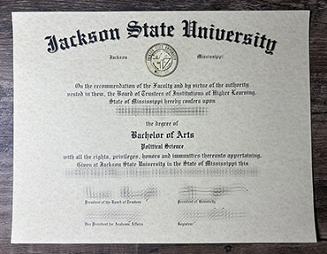 Order Jackson State University fake diploma online.