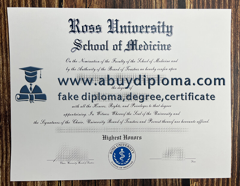 Buy Ross University School of Medicine fake diploma, Fake RUSM degree.