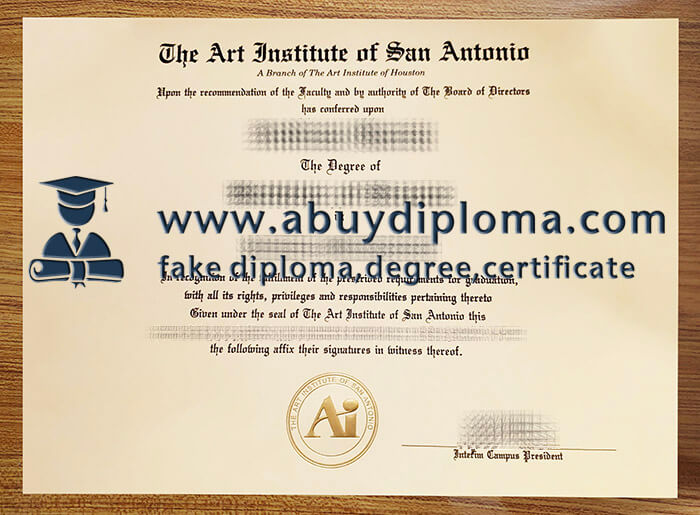 Buy Art Institute of San Antonio fake diploma, Fake Art Institute of San Antonio certificate.