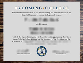 Purchase Lycoming College fake diploma online.