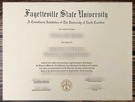 Purchase Fayetteville State University fake diploma.