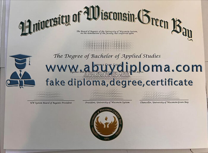 Buy University of Wisconsin Green Bay fake diploma.