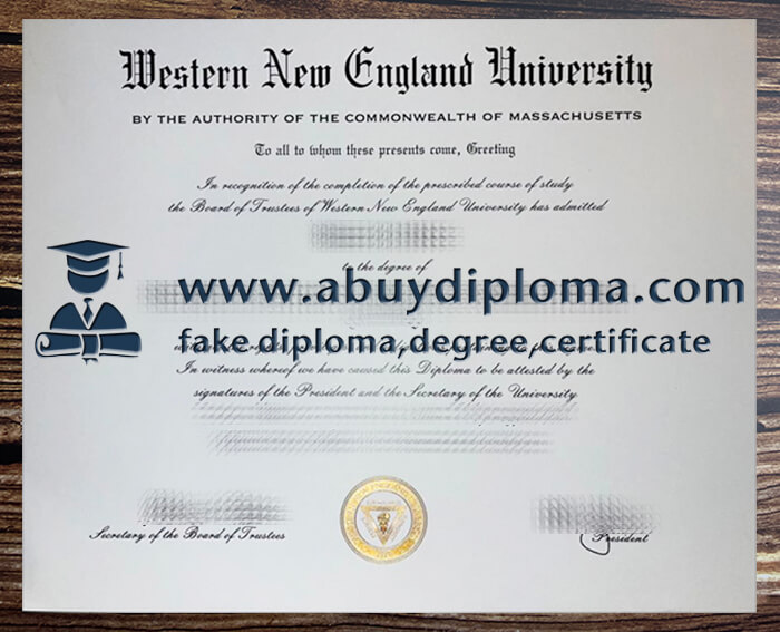 Buy Western New England University fake diploma.