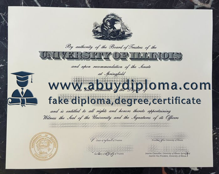 Buy University of Illinois fake diploma, Fake University of Illinois degree.