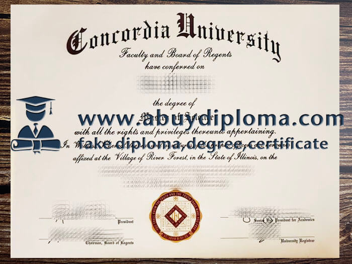 Buy Concordia University Chicago fake diploma.