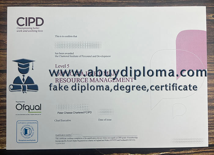 Buy Chartered Institute of Personnel and Development fake degree, Fake CIPD certificate.