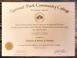 Get National Park Community College fake diploma.