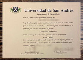 Purchase a Universidad de San Andrés fake degree.