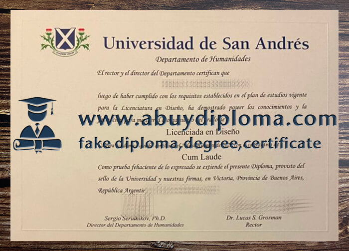 Buy Universidad de San Andrés fake diploma, Fake UdeSA degree.