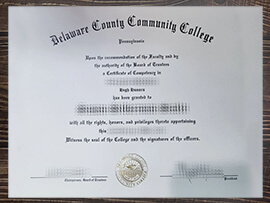 Get Delaware County Community College fake degree.