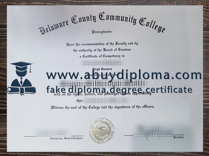 Buy a Delaware County Community College fake diploma.